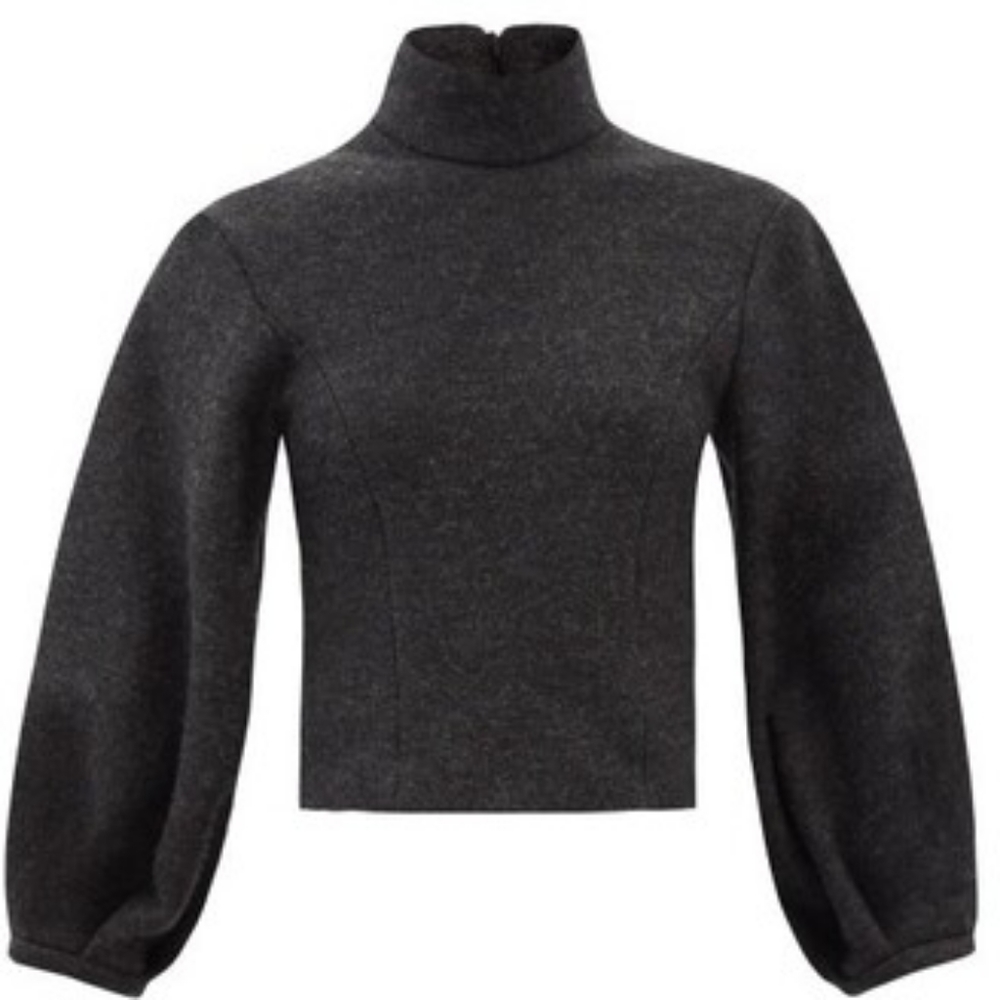 16Arlington Sava Puff Sleeved Melange Sweater Sz. 10
